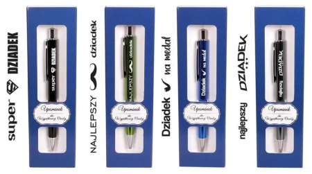 Długopis z nadrukiem dla Dziadka w etui GB mix - Cresco