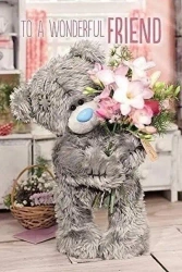 Karnet holograficzny 3D - To a wonderful friend - Carte Blanche Greetings Ltd.