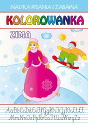 eBook Kolorowanka. Zima. Nauka Pisania i Zabawa - Dagmara Gąska, Anna Gutkowska