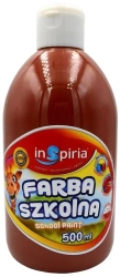 Farba szkolna brązowa 500ml - InSpiria