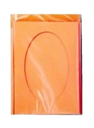 Karty passepartout prostokąt pomarańcz 10,5x15cm - Galeria Hobby