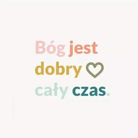 Podstawka korkowa - Bóg jest dobry KOLOR - praca zbiorowa