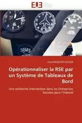 Opérationnaliser la rse par un système de tableaux de bord - RASOLOFO-DISTLER-F