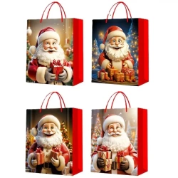 Torebka prezentowa M Boże Narodzenie brokat mix