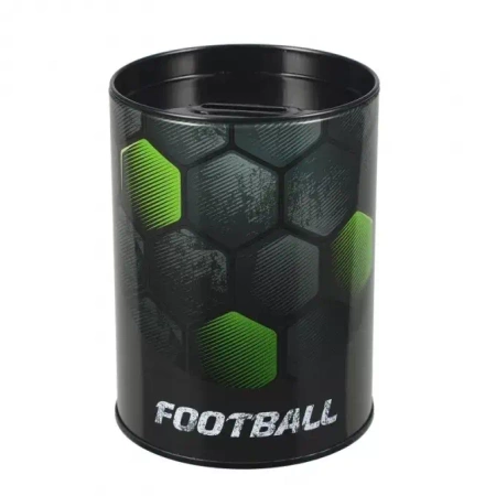 Skarbonka metalowa okrągła Football - STARPAK