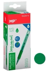 Długopis żelowy zielony (12szt) - MP Main Paper