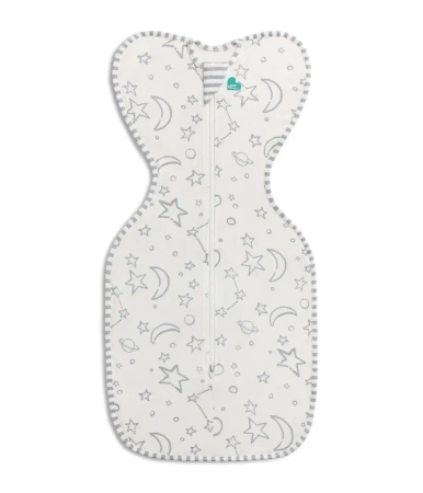 Otulacz Swaddle UP - rozmiar XS -  biały, duży kosmos - ETAP1 - 1 TOG Original