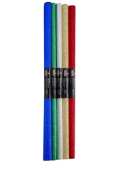 Paczka Bibuła marszczona aluminiowa 25x50 mix 5 mini rolek - TYMOS