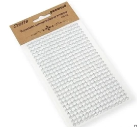 Kryształki samoprzylepne CR-02 srebrne 5mm - Penword
