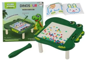 Stolik tablica edukacyjna magnetyczna Dinozaur - Leantoys