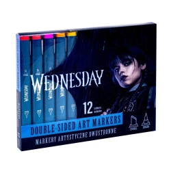 Markery trójkątne dwustronne 12kol Wednesday ASTRA - ASTRA papiernicze