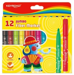 Flamastry Jumbo 12szt - Keyroad