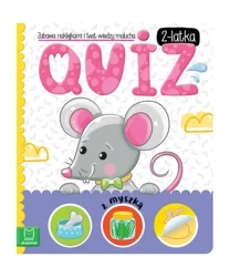 Quiz 2-latka z myszką. Zabawa naklejkami i test wiedzy malucha - Anna Podgórska