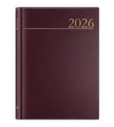 Kalendarz 2026 A5 dzienny Madrid brązowy - Edycja Świętego Pawła