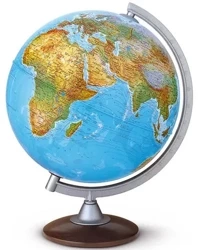 Globus 250 fizyczno polityczny podświetlany Atlantis