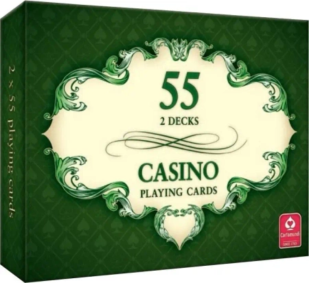 CASINO - karty do gry 2 x 55 kart CARTAMUNDI - Cartamundi Polska Sp. z o.o.