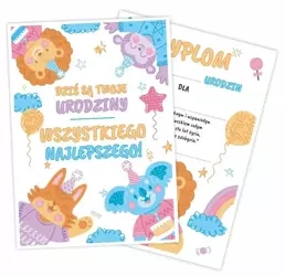 Dyplom A5 urodzinowy dwustronny 5szt - LearnHow