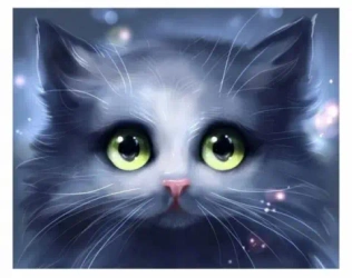 Diamentowa mozaika kot puszek szary NO-1006982 - Norimpex