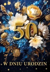Karnet B6 3D Urodziny 50 - Armin Style