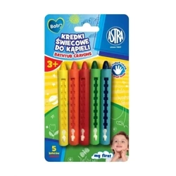 Kredki świecowe do kąpieli 5kol ASTRA - ASTRA papiernicze