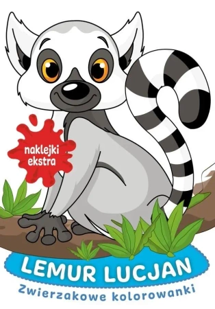 Zwierzakowe kolorowanki. Lemur Lucjan - praca zbiorowa