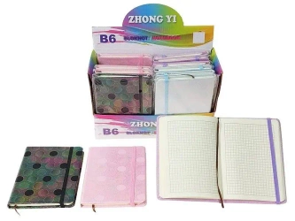 Notes B6 z gumką MIX - ADAR