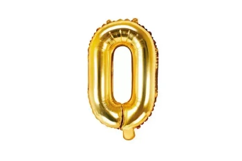 Balon fol.Litera O 35cm złoty 72243
