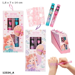 Żelopisy brokatowe do tatuażu Princess Mimi + szablony 1szt.mix 12324A - DEPESCHE