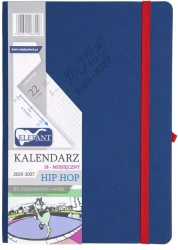 Kalendarz 2025/2027 B5 18M + notes Hip Hop granat - praca zbiorowa