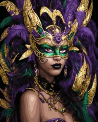 Malowanie po numerach + złota farba - Królowa... - Twoje Hobby