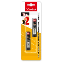 Grafit do ołówka automatycznego  XQ 05 MM HB Dong-a 2 x 12 szt. blister - DONGA-A