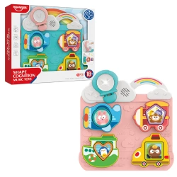 Muzyczny sorter kształtów Pojazdy - Askato