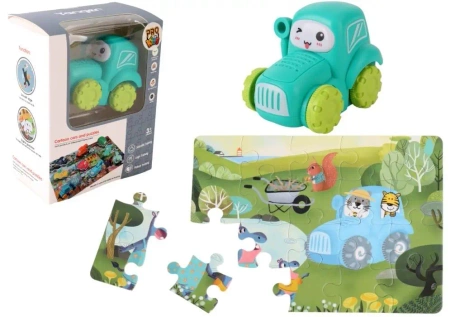 Auto puzzle Przygoda drogowa traktor - Pro Kids