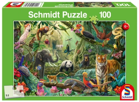 Puzzle 100 Kolorowa dżungla 112714 - Schmidt Puzzle
