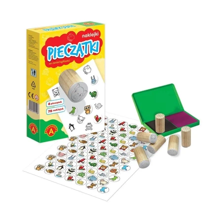 Pieczątki i naklejki. Ze zwierzątkami mini ALEX - Alexander