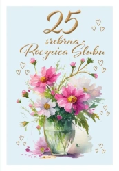 Kartka okolicznościowa Rocznica ślubu 25 - Trend