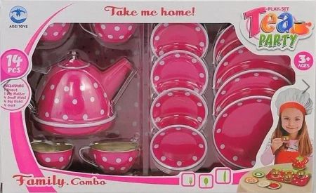 Zestaw do herbaty, metalowy 14el - ADAR