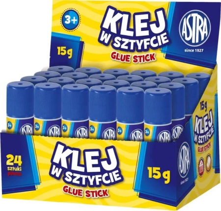 Klej w sztyfcie 15g (24szt) ASTRA - ASTRA papiernicze