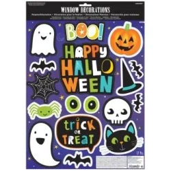 Naklejki na okno Hallo-ween Friends - Amscan