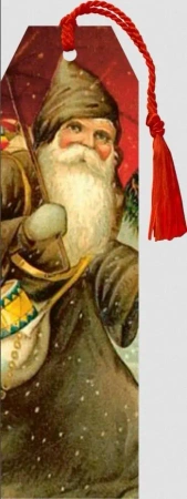 Zakładka 125 ze wstążką Święta Gwiazdor/Mikołaj - Skona Ting