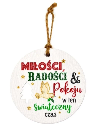 Zawieszka ceramiczna Boże Narodzenie - Kukartka