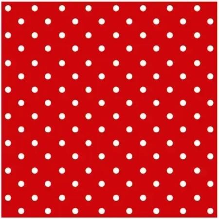 Serwetki Dots Red 33x33 cm, czerwone (20 sztuk)