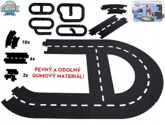 Tor samochodowy gumowy obwód 307,5 cm w pudełku