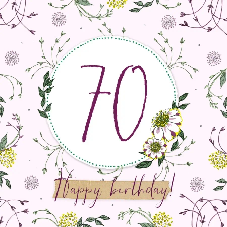 Karnet Swarovski kwadrat CL2270 Urodziny 70 - Clear Creations