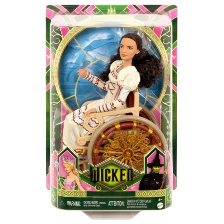 Wicked Lalka modowa Nessarose na wózku inwalidzkim - Mattel