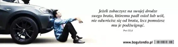 Zakładka do książki. Jeśli zobaczysz na swojej drodze swego brata...