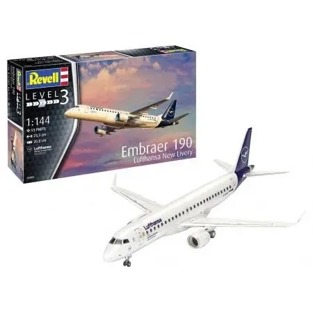 Embraer 190 Lufthansa New Livery 1:144 - Revell