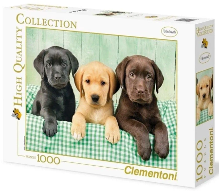 Puzzle 1000 HQ I tre Labrador - Clementoni