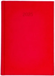 Kalendarz 2025. A5D Vivella. Czerwony - Wokół nas