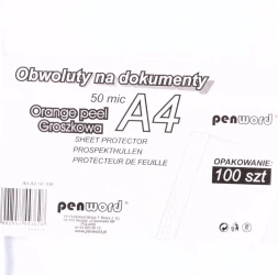 Obwoluta A4 50 mic groszkowa 100szt - Penword